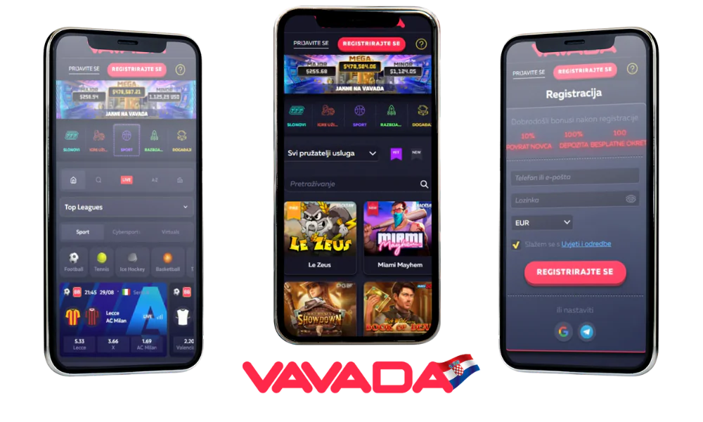 Vavada casino offers a mobile app for smartphones